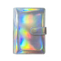 Laser Macaron Loose-leaf Notebook A6 Notepad Shell Without Inner Pages( Silver)