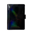 Laser Macaron Loose-leaf Notebook A6 Notepad Shell Without Inner Pages(Dark Night Black)
