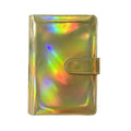 Laser Macaron Loose-leaf Notebook A6 Notepad Shell Without Inner Pages(Bright Yellow)
