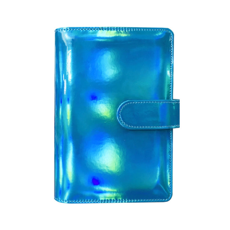 Laser Macaron Loose-leaf Notebook A6 Notepad Shell Without Inner Pages( Sky Blue)
