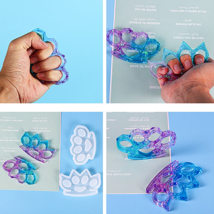 D650 DIY Drop Mold Defense Finger Tiger Silicone Mold(01)