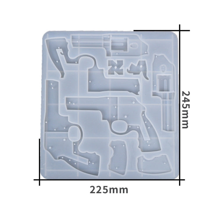 D2092-1 Drop Plastic Mold Revolver Rubber Moulded Silicone Mould(Model Mold)