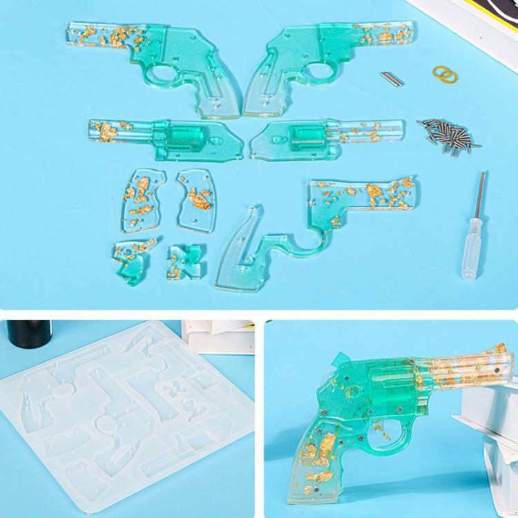 D2092-1 Drop Plastic Mold Revolver Rubber Moulded Silicone Mould(Model Mold)