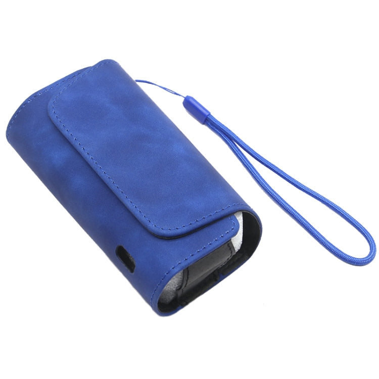 Leather Shockproof Electronic Cigarette Storage Protective Case For IQO 3.0(Blue)