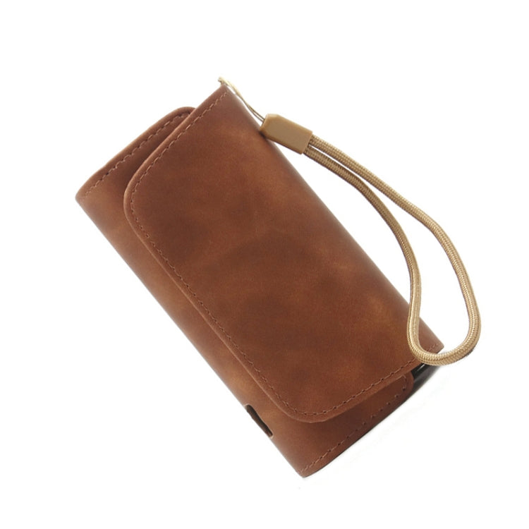 Leather Shockproof Electronic Cigarette Storage Protective Case For IQO 3.0(Coffee)