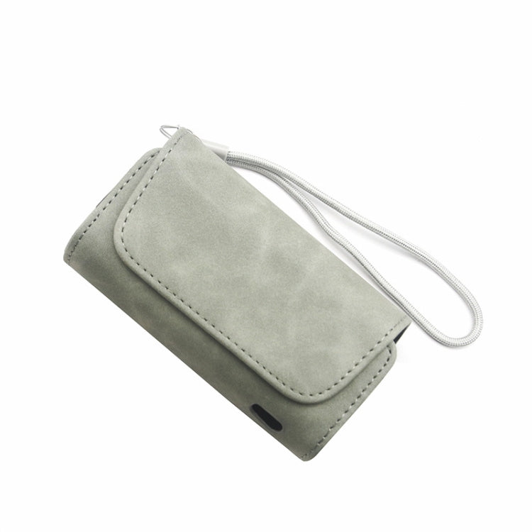 Leather Shockproof Electronic Cigarette Storage Protective Case For IQO 3.0(Grey)