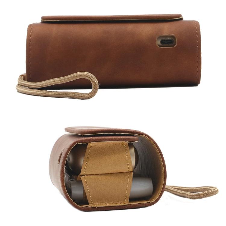 Leather Shockproof Electronic Cigarette Storage Protective Case For IQO 3.0(Grey)