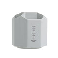 Large Capacity Desktop Storage Box Student Office Pen Bucket, Color: Rotating Gray