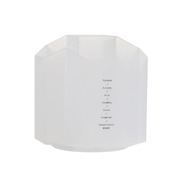 Large Capacity Desktop Storage Box Student Office Pen Bucket, Color: Rotating Transparent