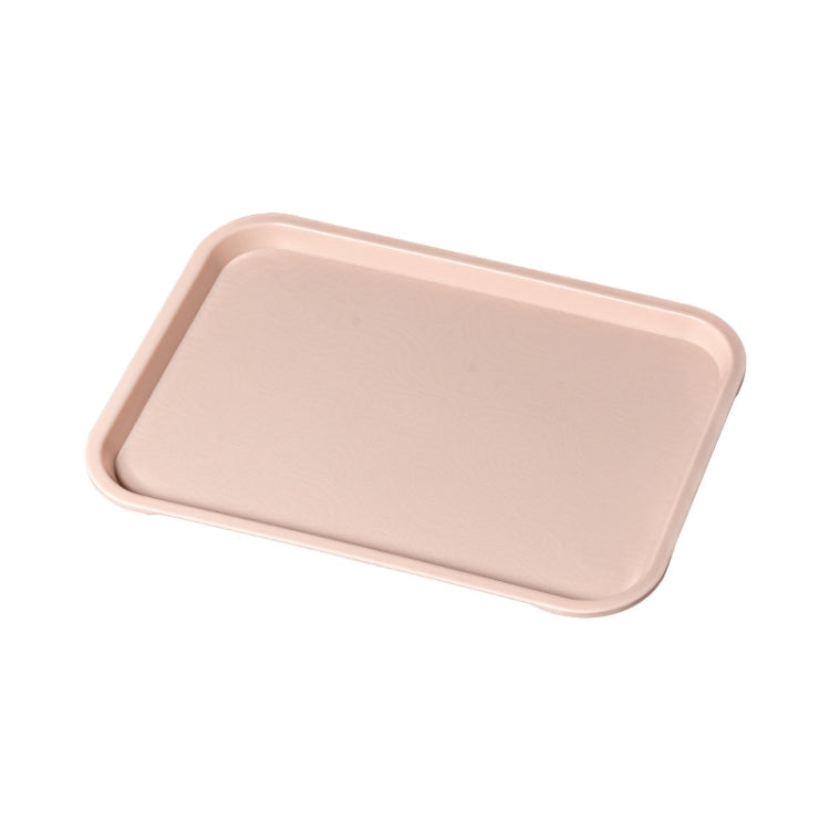 Plastic Household Fruit Tray Afternoon Tea Cake Tray, Size: 35x25x2 cm(Pink)