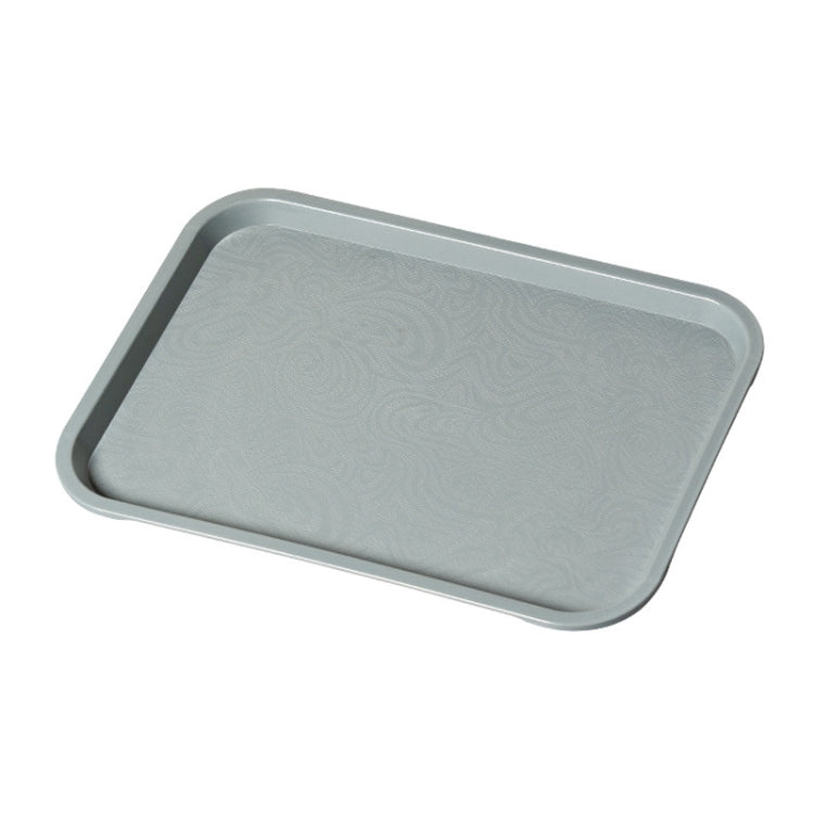 Plastic Household Fruit Tray Afternoon Tea Cake Tray, Size: 41x30x2 cm(Gray)