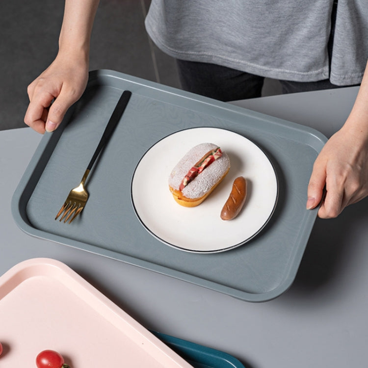 Plastic Household Fruit Tray Afternoon Tea Cake Tray, Size: 41x30x2 cm(Pink)