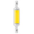 78MM 10W R7S LED COB Dimmer Glass Lamp Double-end Horizontal Plug-in Light(220v Cold White Light)