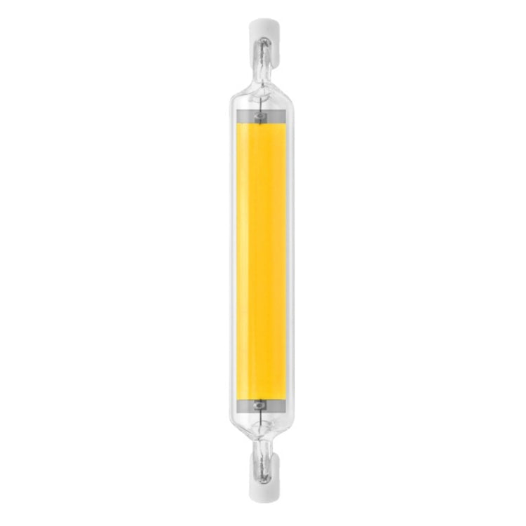 118mm 20W R7S LED COB Dimmer Glass Lamp Double-end Horizontal Plug-in Light(220v Natural White Light)