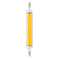 118mm 20W R7S LED COB Dimmer Glass Lamp Double-end Horizontal Plug-in Light(110V Natural White Light)