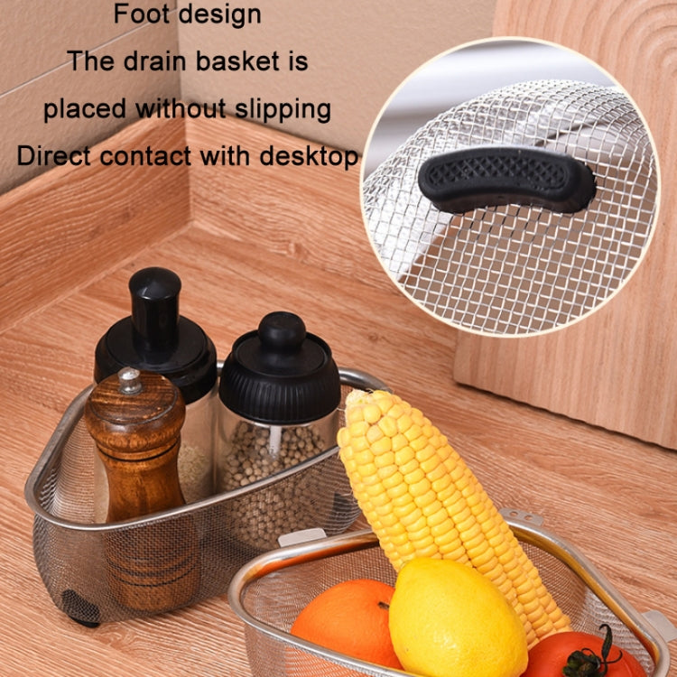 Kitchen Multifunctional Stainless Steel Triangle Sink Drain Basket, Style: Standing Hanging