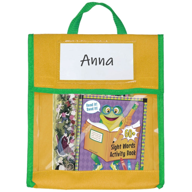 BG20080815 School Children Tote Book Bag Toy Handbag(Yellow)