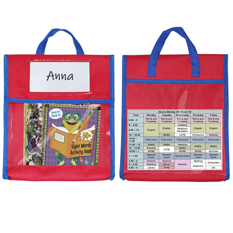 BG20080815 School Children Tote Book Bag Toy Handbag(Red)
