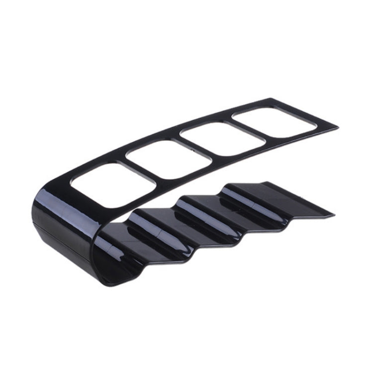 Four-compartment Remote Control Desktop Storage Rack(Black)