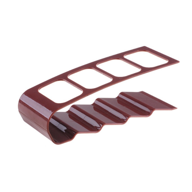 Four-compartment Remote Control Desktop Storage Rack(Coffee)