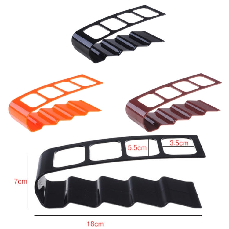Four-compartment Remote Control Desktop Storage Rack(Orange)