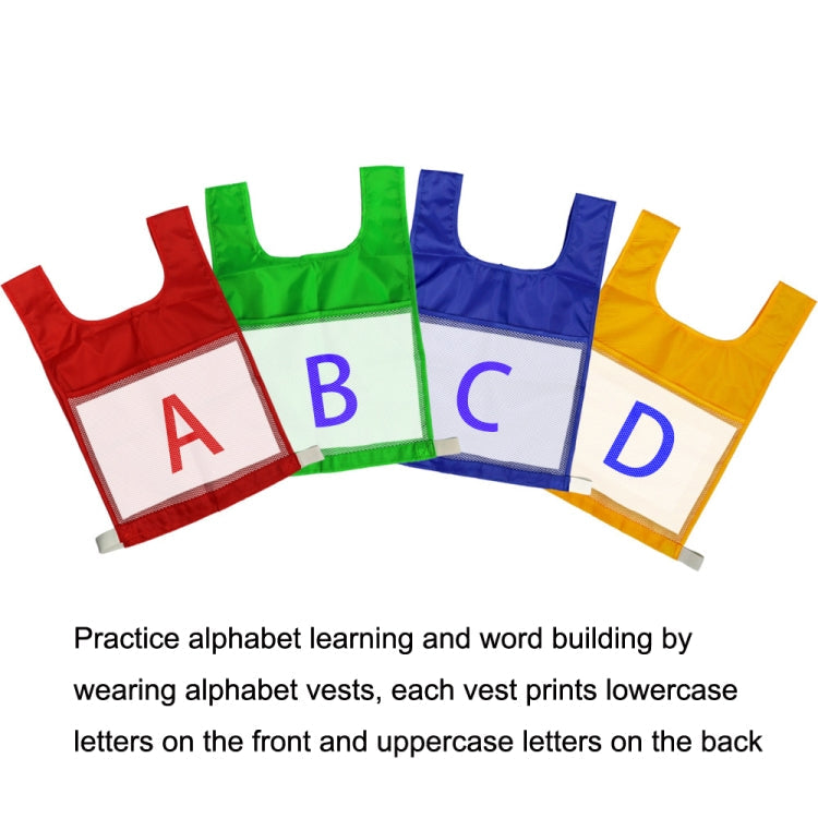 Sports Vest Game Number Alphabet Teaching Vest(Light Green)