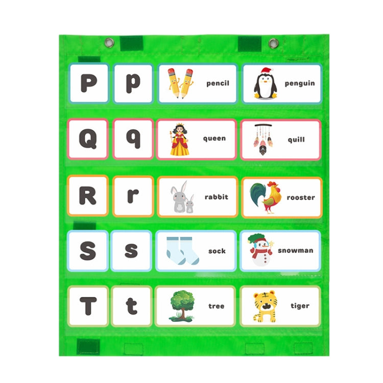 Whiteboard Magnet Hanging Bag Teaching Supplies(Green)