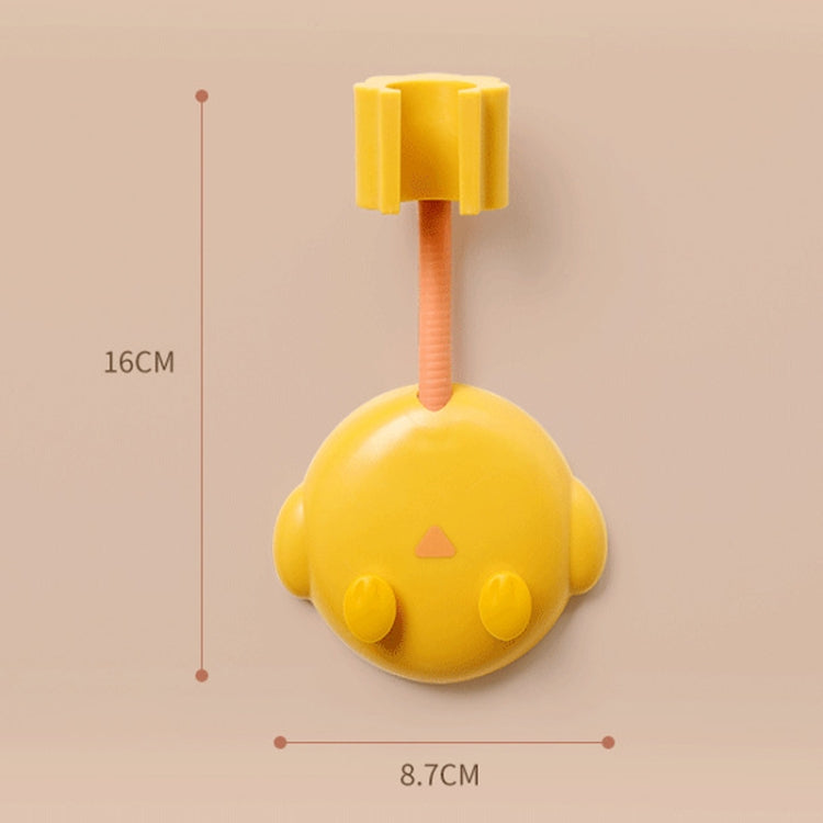 JM049 Cartoon Shower Rack Universal Adjustment Shower Base Fixed Device(Yellow)