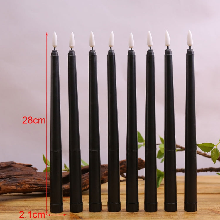 4 PCS B002 Long Pole Electronic Simulation Candle Light with Remote Control(Warm White Light)