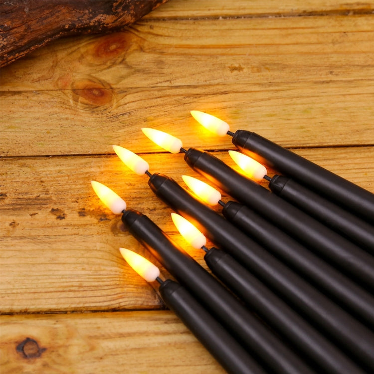 4 PCS B002 Long Pole Electronic Simulation Candle Light with Remote Control(Yellow Light)