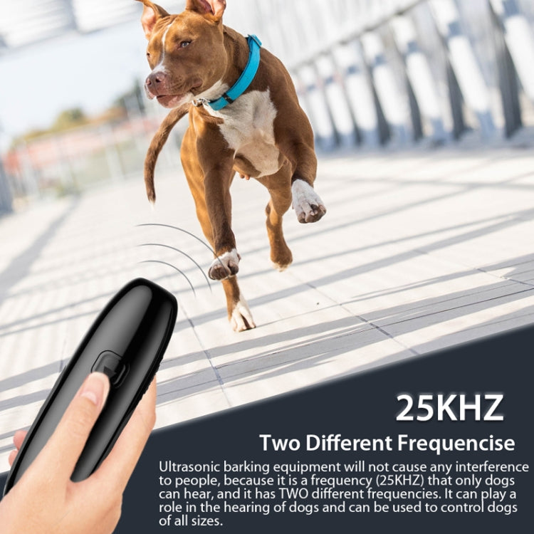 UB100 Ultrasonic Trainer Barking Device Handheld Portable Driving Artifact(Black)