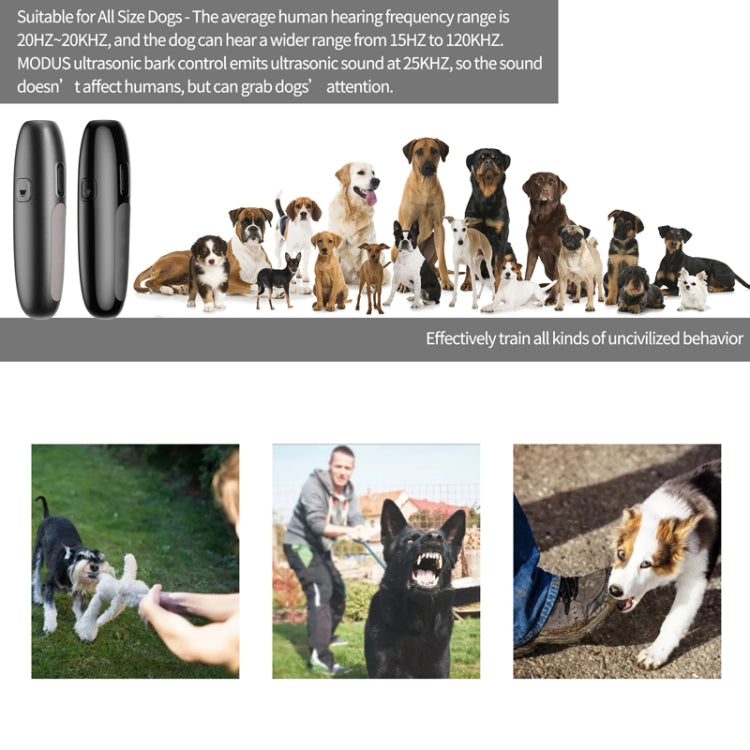 UB100 Ultrasonic Trainer Barking Device Handheld Portable Driving Artifact(Black)