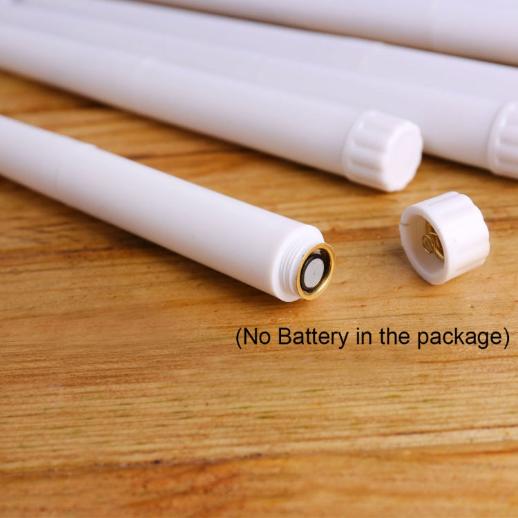 6 PCS B003 White Shell Long-rod Simulation Candle Light with Remote Control(B Yellow Light)