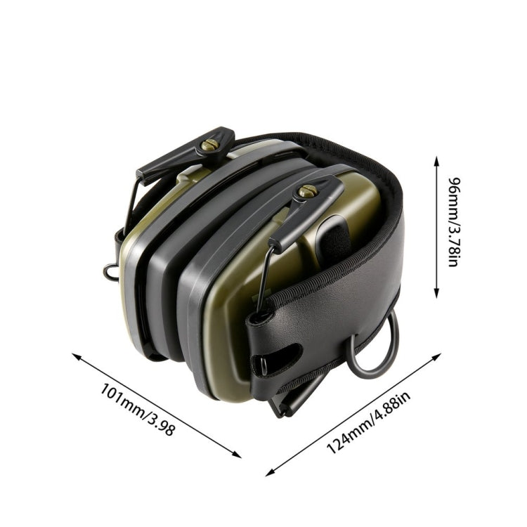 Noise-cancelling Headphones Noise-isolating Earmuffs For Outdoor Work(Green)