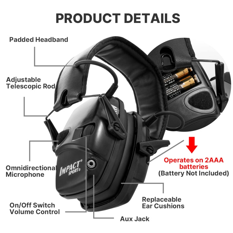 Noise-cancelling Headphones Noise-isolating Earmuffs For Outdoor Work(Green)