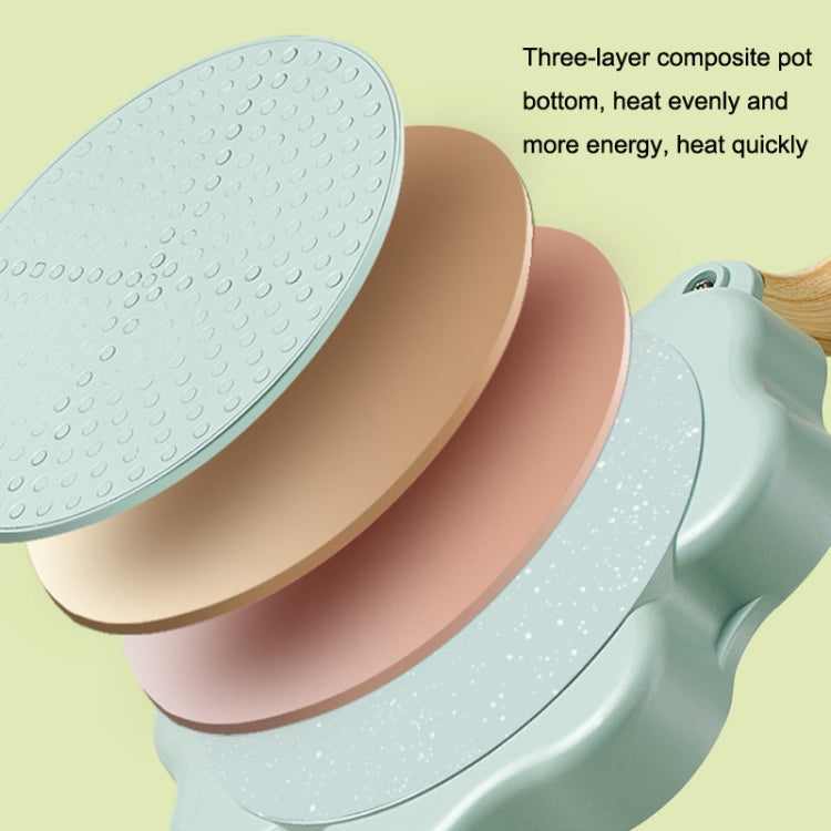 Maifan Stone Love Four-hole Fried Egg Pan Non-Stick Egg Dumpling Pan, Color: Green