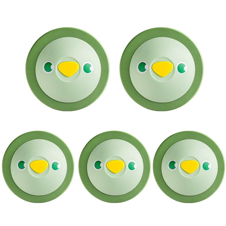 5PCS FY-S14 Floor Drain Deodorizer Sewer Silicone Cover Seal Toilet Insect-proof Hair Toilet Plug(Green)