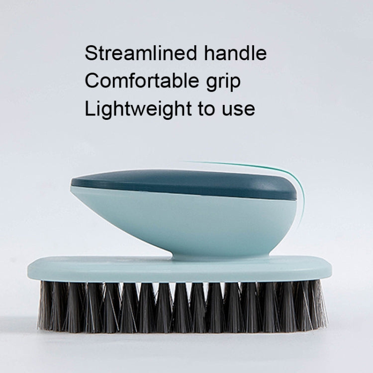 2 PCS SM005 Home Plastic Handle Clothes Cleaning Soft Hair Brush(Grey)