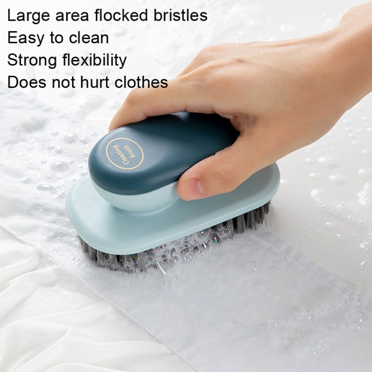 2 PCS SM005 Home Plastic Handle Clothes Cleaning Soft Hair Brush(Grey)