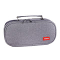 Large Capacity Multi-layer Portable Stationery Bag Canvas Pen Bag(Grey)