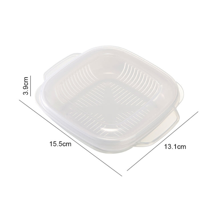 Rice Fresh-Keeping Box Freezable And Reheatable Vegetable Lunch Box(15.5x13.1x3.9cm)