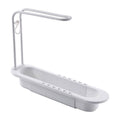 Disassembly With Towel Pole Telescopic Sink Rack(White)