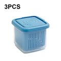 3 PCS Can Be Separated and Drained Fresh Keeping Box, Color: Blue Large