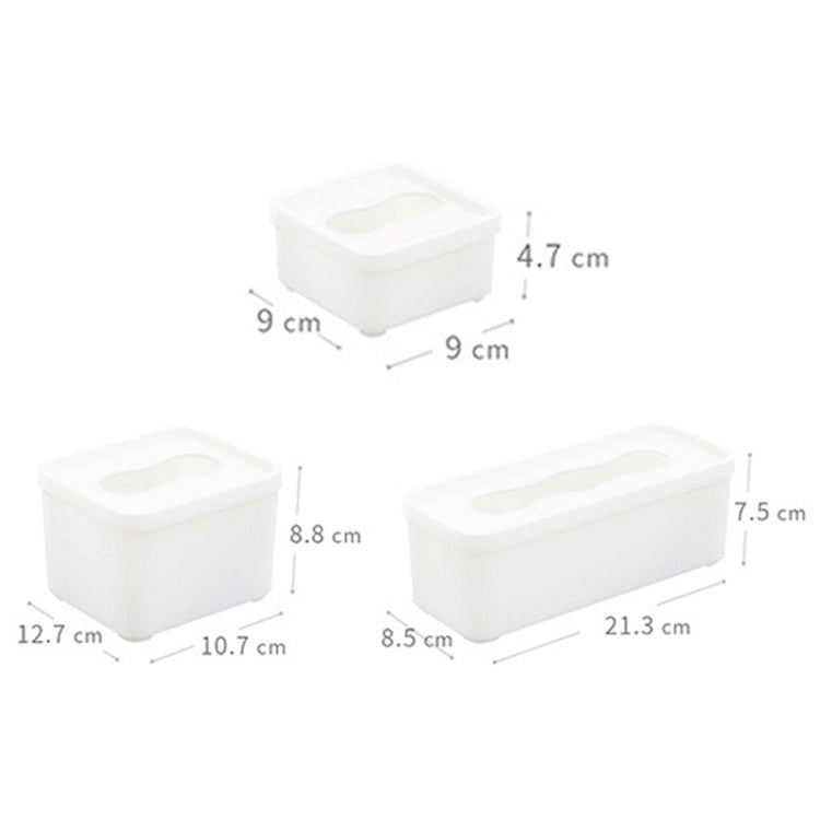 Wall Mounted Large Opening Gloves Mask Small Object Storage Box, Style: Large Square