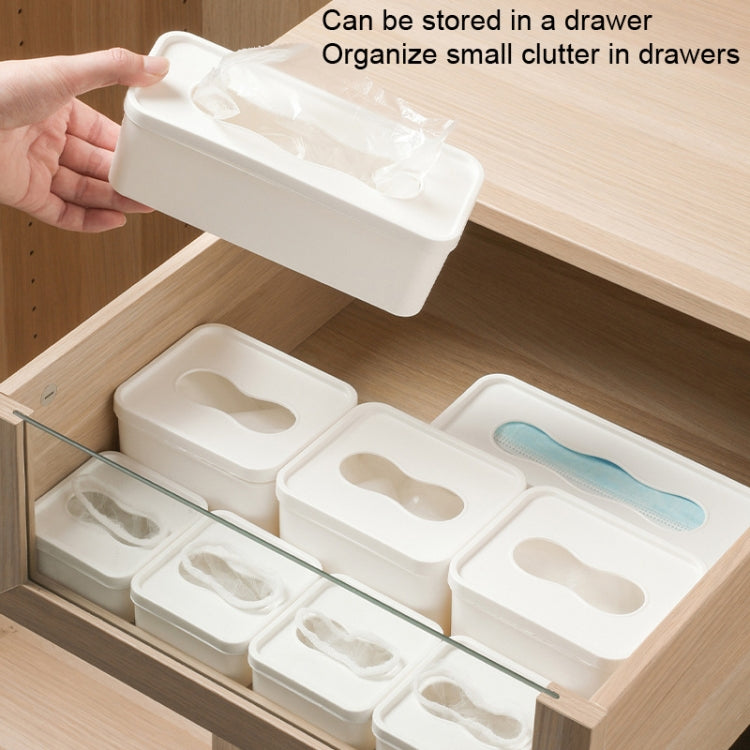 Wall Mounted Large Opening Gloves Mask Small Object Storage Box, Style: Large Square