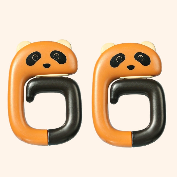 2 PCS Deskside Schoolbag Hook Removable Office Bag Hanger(Raccoon)