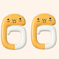 2 PCS Deskside Schoolbag Hook Removable Office Bag Hanger(Kitten)