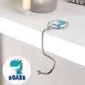 3 PCS  Removable Office Desk Side Hook Hanging Bag Hook(Dinosaur)