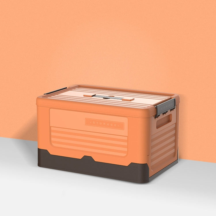 Foldable Book Box Plastic Storage Box, Color: M Sunset Orange