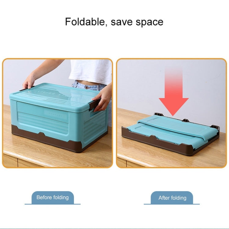 Foldable Book Box Plastic Storage Box, Color: M Sunset Orange